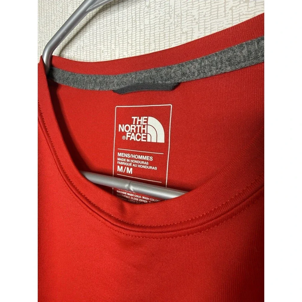 The North Face Shirt Mens Medium M Red Never Stop Exploring Graphic T-Shirt Tee